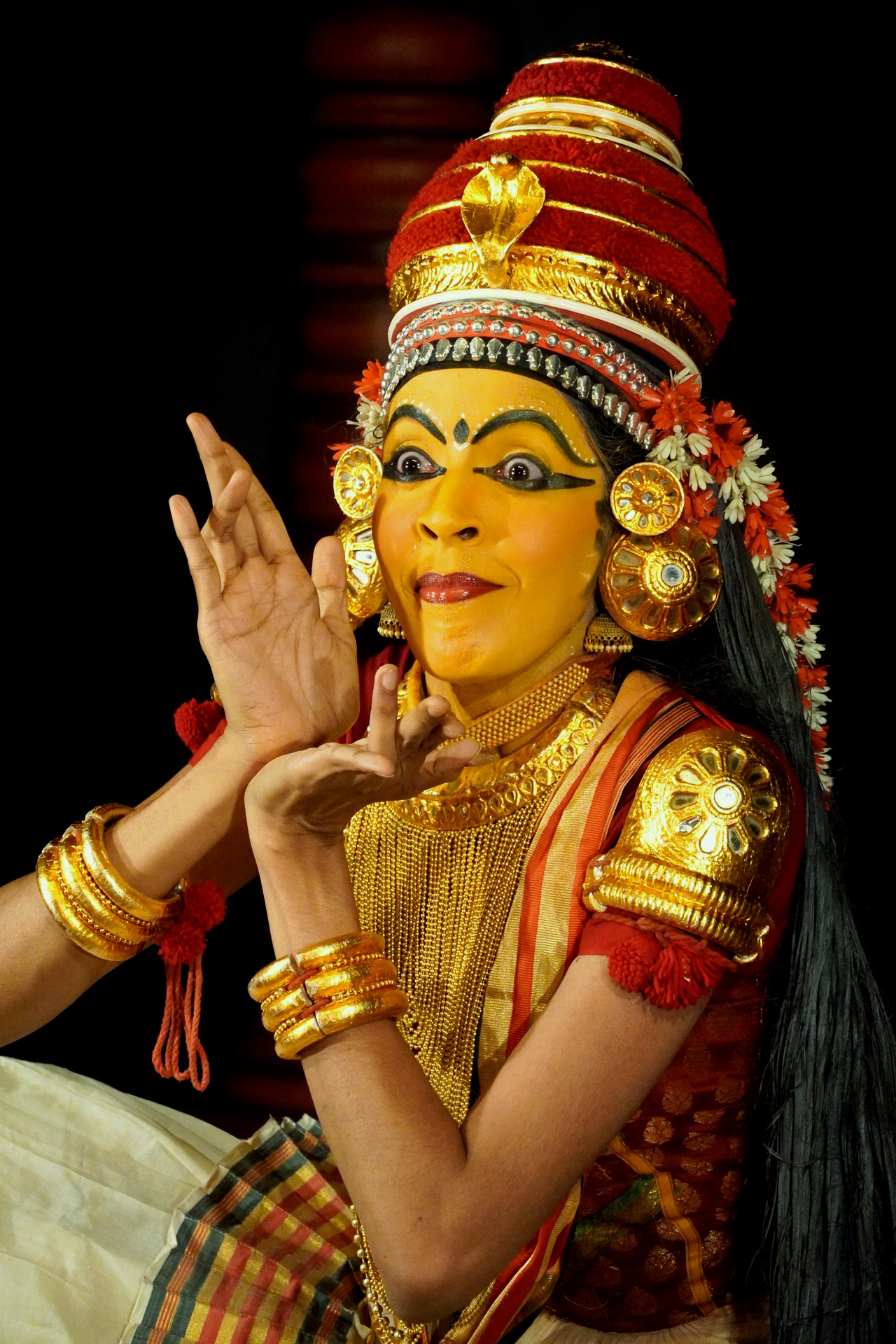 Aparna Nangiar performing Puthana Moksham Nangiarkoothu