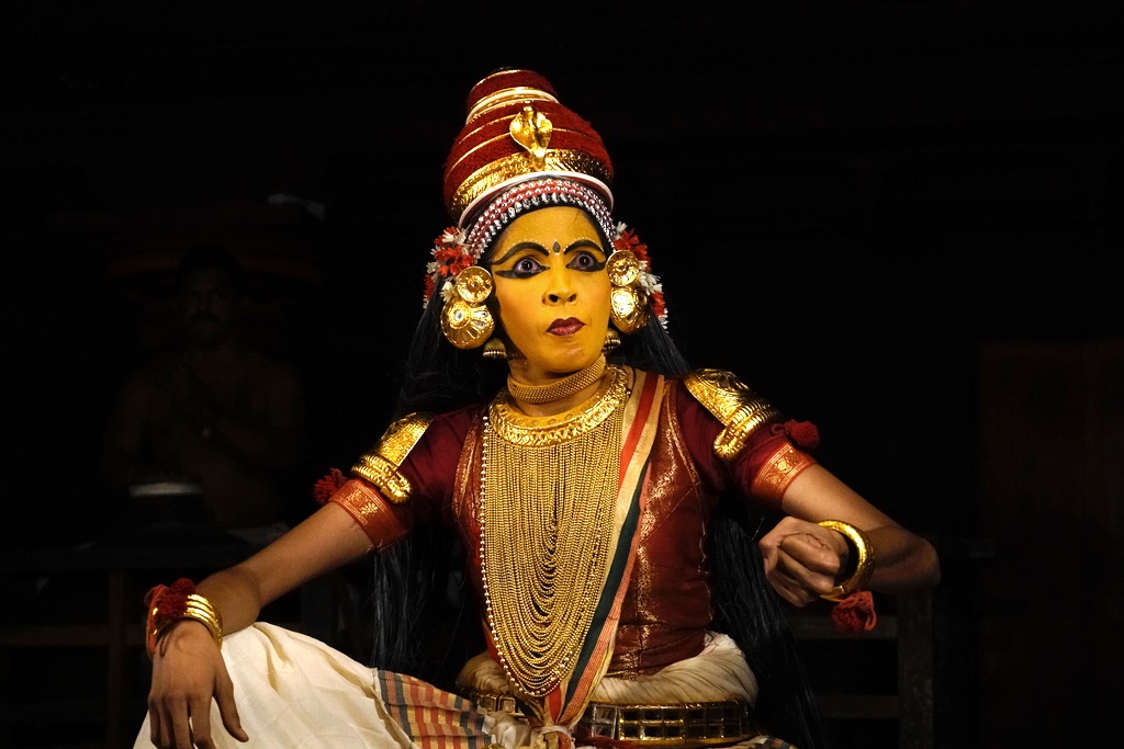 Aparna Nangiar performing Puthana Moksham Nangiarkoothu