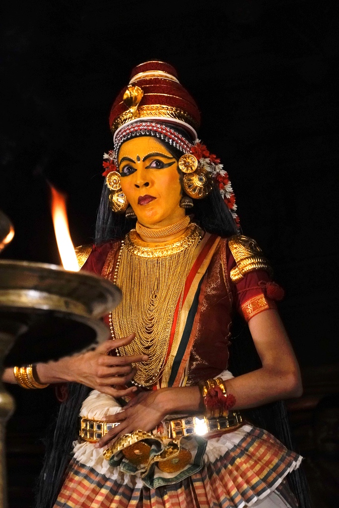 Aparna Nangiar performing Kaliyamardhanam Nangiarkoothu