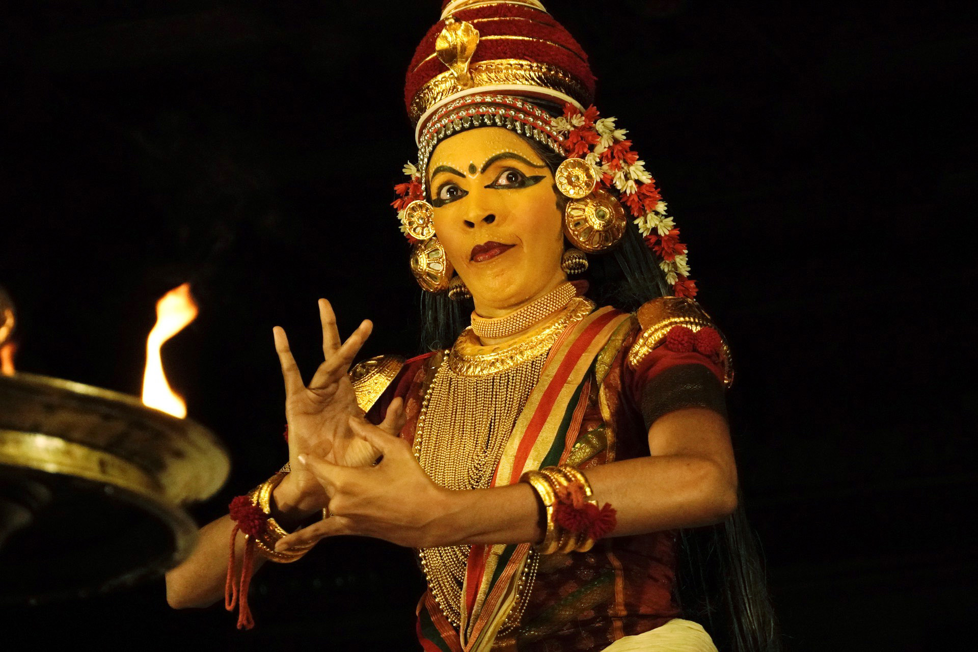 Aparna Nangiar performing Akrooragamanam Nangiarkoothu